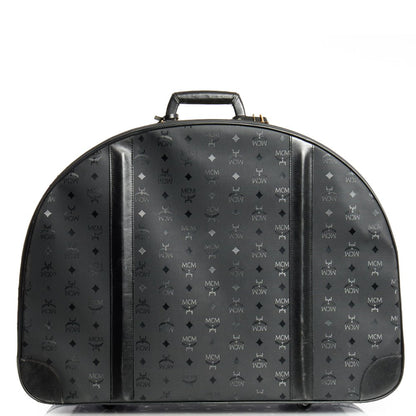 MCM Wheeled Luggage in Black, Canvas — Top View