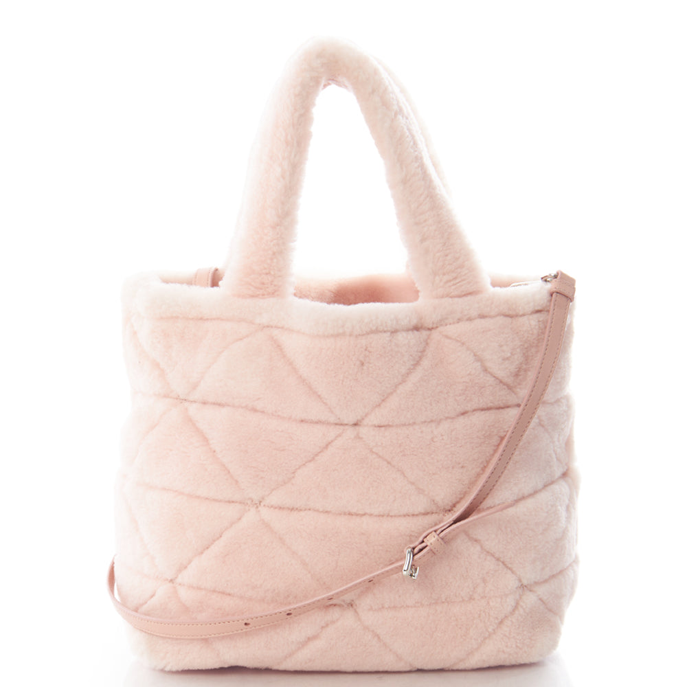 Prada Tote Tote in Pink, Velvet — Top View