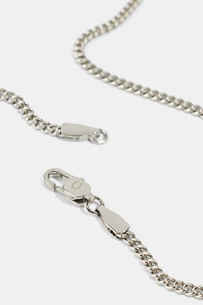 Cernucci Micro Cuban Chain - 2.5mm - White — 16" — Back View