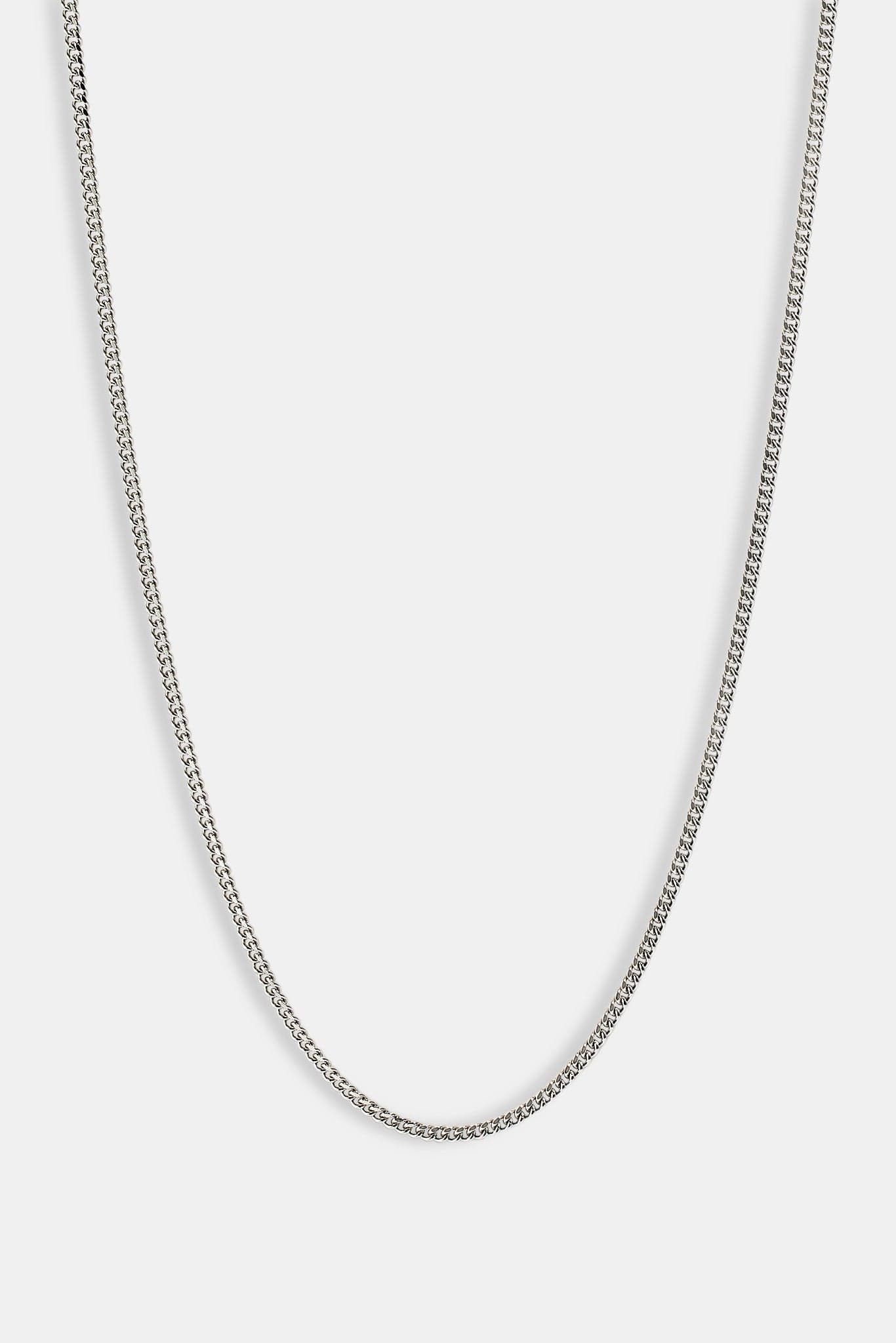 Cernucci Micro Cuban Chain - 2.5mm - White — 16" — Side View