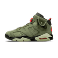 Travis Scott x Air Jordan 6 Retro GS 'Olive' — 2 UK | 34 EU — Front View