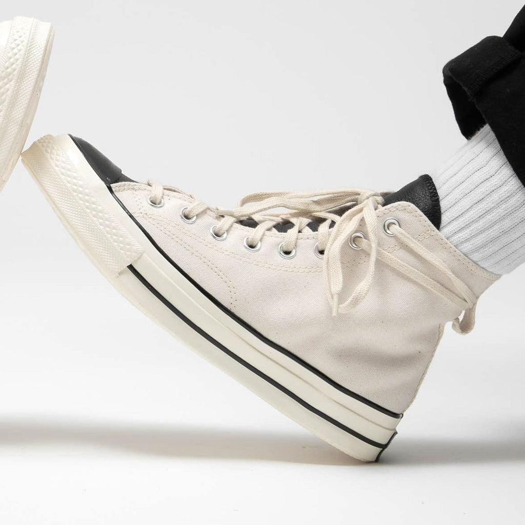 Fear of God x Converse Chuck 70 High 'Natural Ivory' — UK 3 | EU 35 | US 3 — Lifestyle View