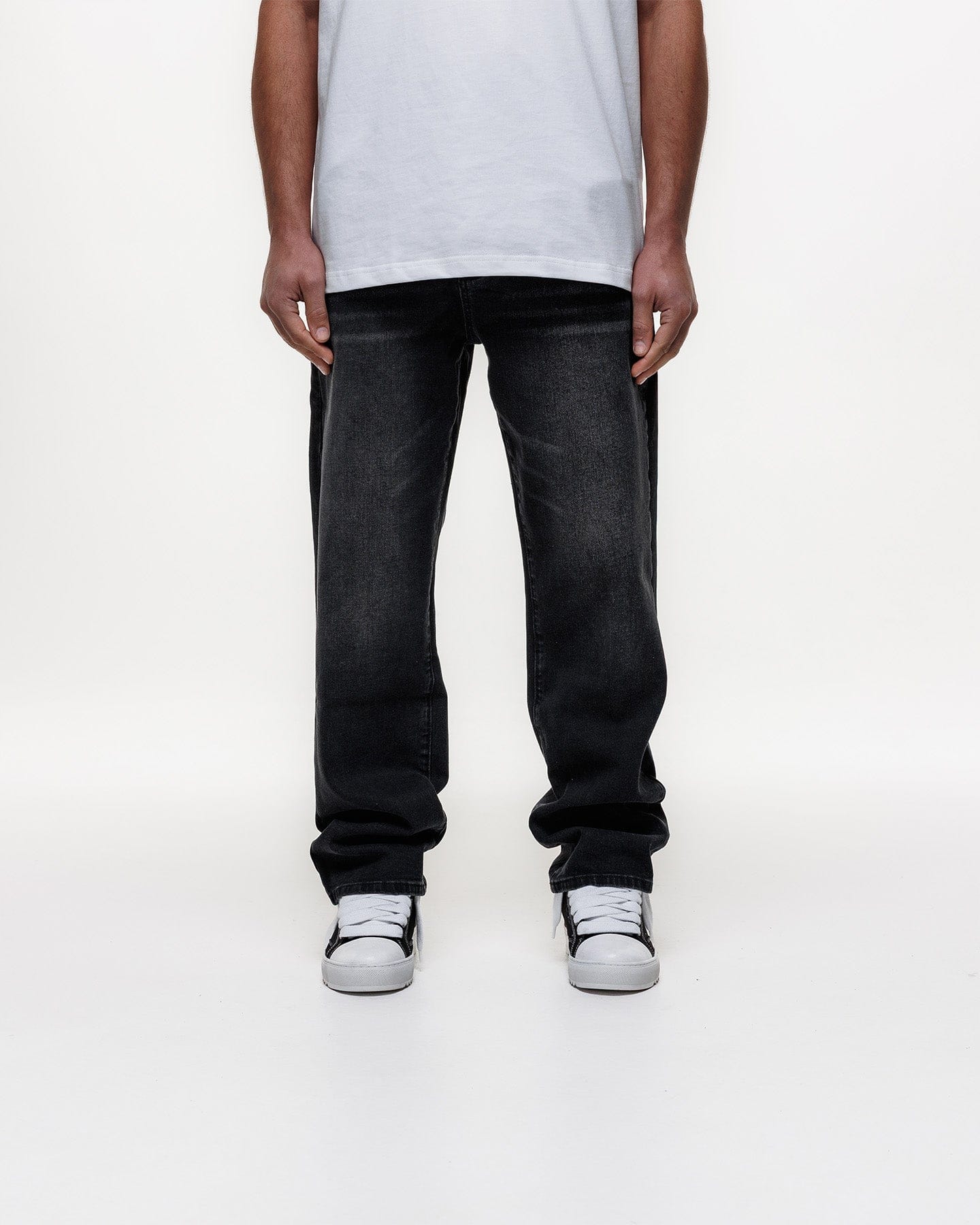 Magiri Core Straight Jeans 'Black' — Black — Size 28 — Top View