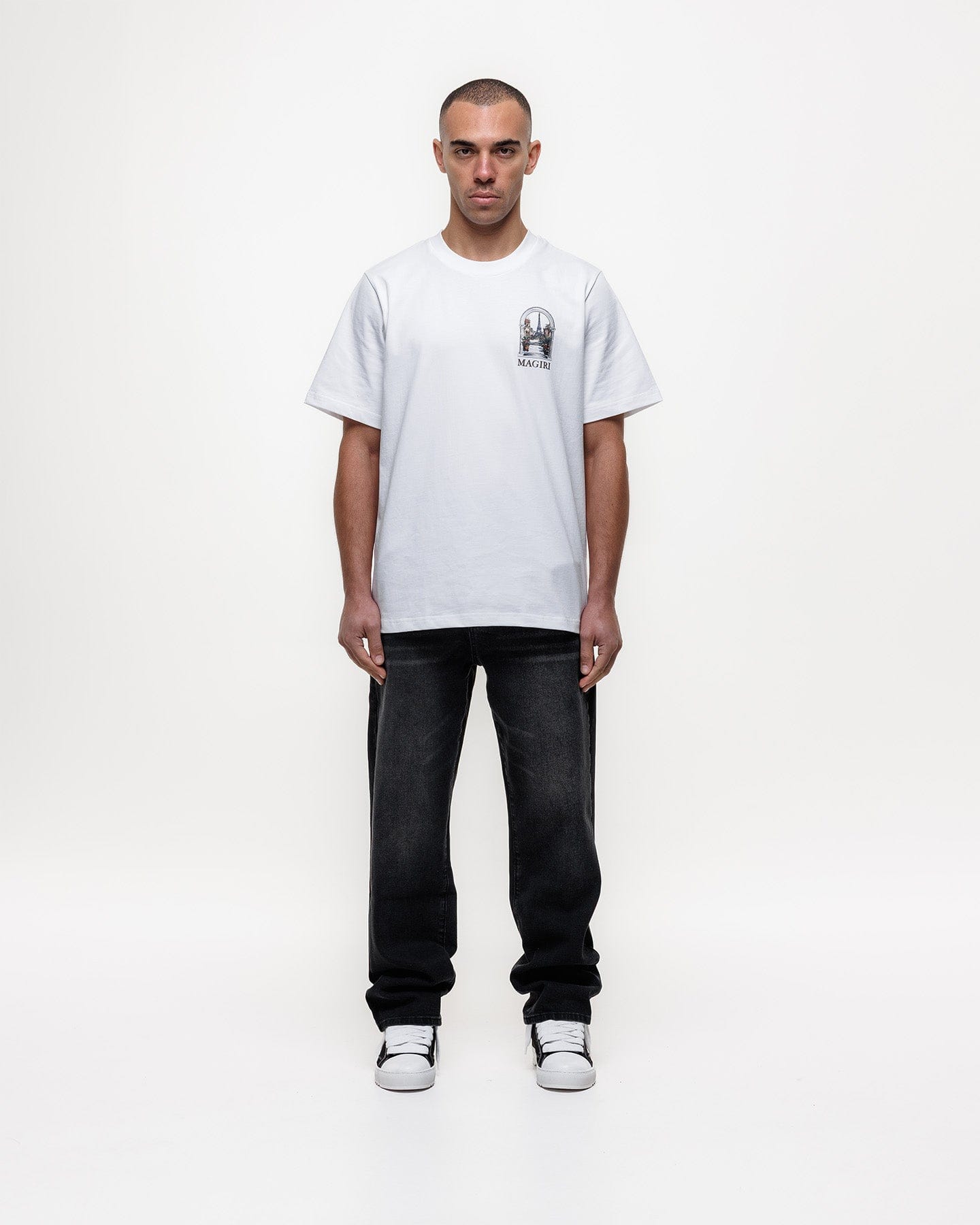Magiri Core Straight Jeans 'Black' — Black — Size 28 — Back View