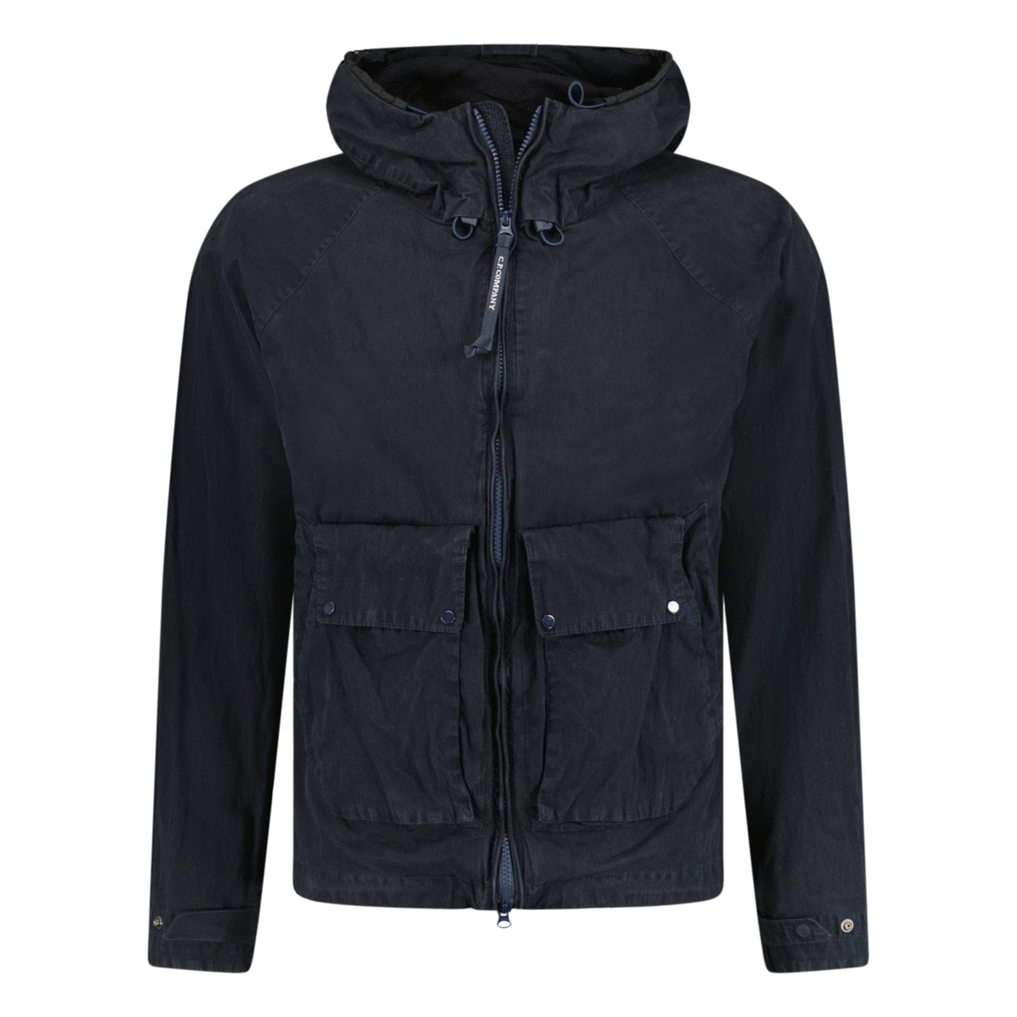 CP Company CP Company 50 Fili Gum Goggle Hood Jacket Navy — XS — Front View