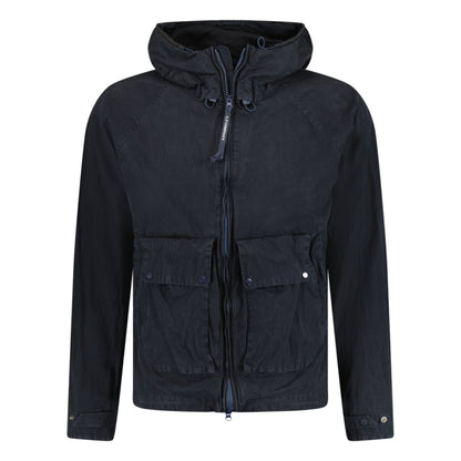 CP Company CP Company 50 Fili Gum Goggle Hood Jacket Navy — XS — Front View