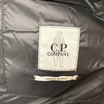 CP Company D.D. Padded Goggle Down Jacket Black — M — Lifestyle View