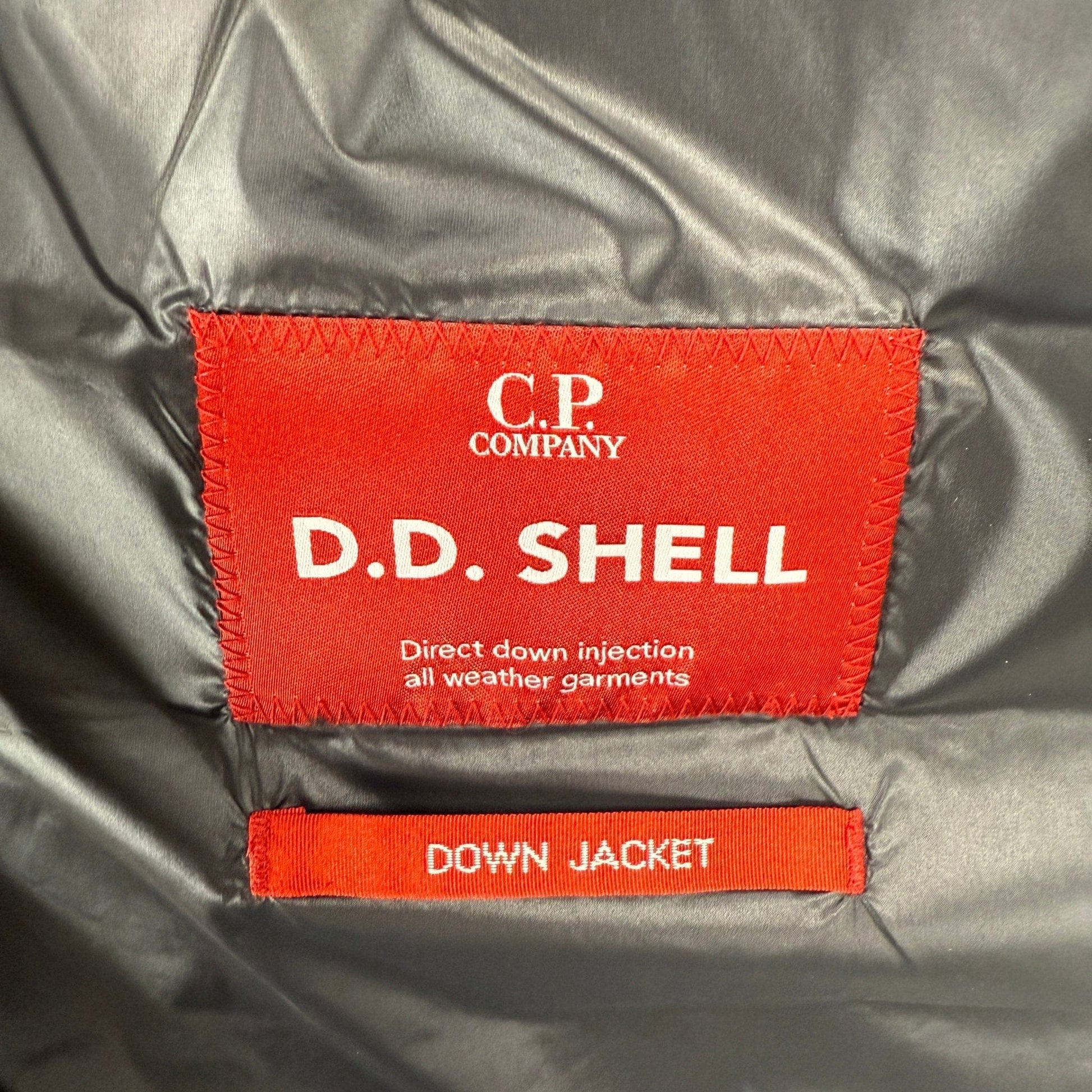 CP Company D.D. Padded Goggle Down Jacket Black — M — Detail View