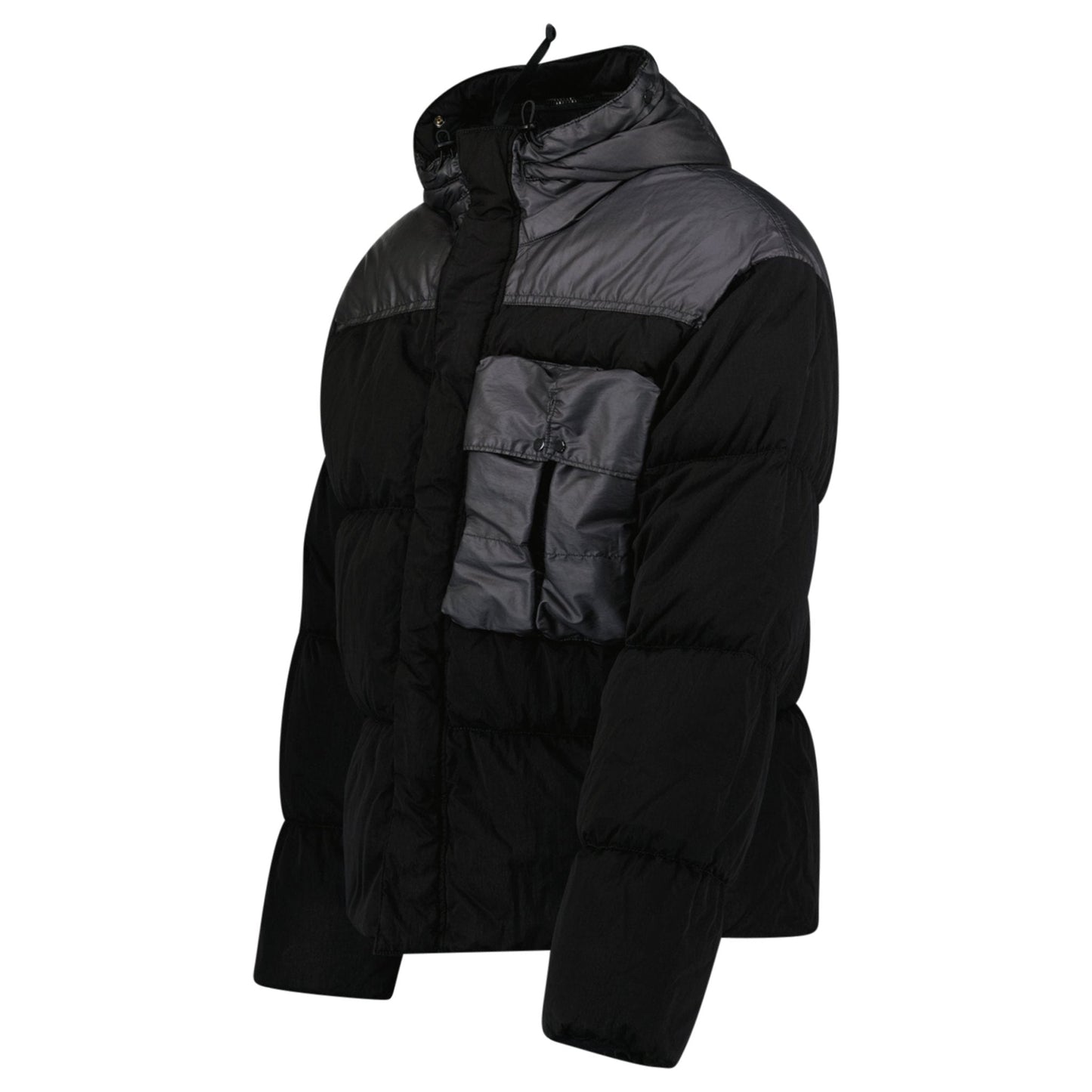 CP Company Eco Chrome R Mixed Goggle Down Jacket Black — M — Side View