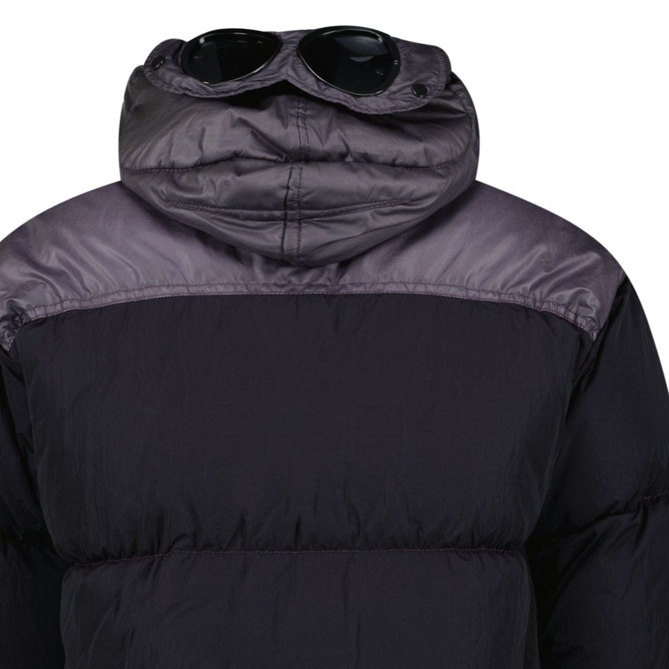 CP Company Eco Chrome R Mixed Goggle Down Jacket Nightshade — M — Back View