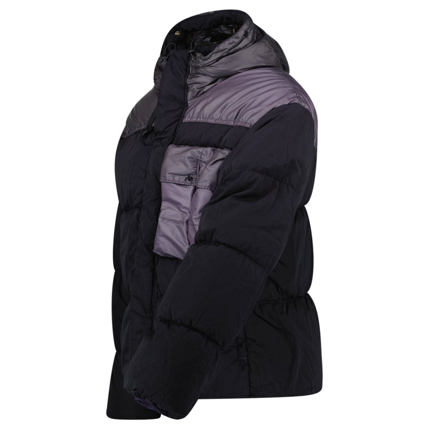 CP Company Eco Chrome R Mixed Goggle Down Jacket Nightshade — M — Side View