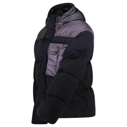 CP Company Eco Chrome R Mixed Goggle Down Jacket Nightshade — M — Side View
