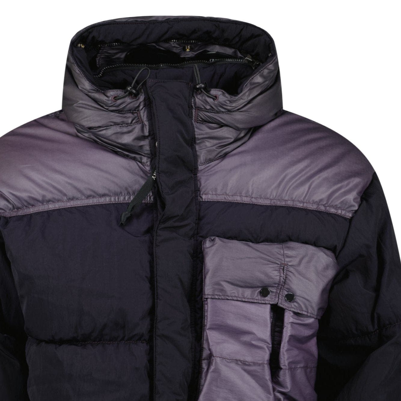 CP Company Eco Chrome R Mixed Goggle Down Jacket Nightshade — M — Top View