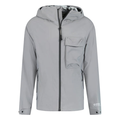 CP Company 'Goretex Infinium' Goggle Hood Jacket Grey — XS — Front View