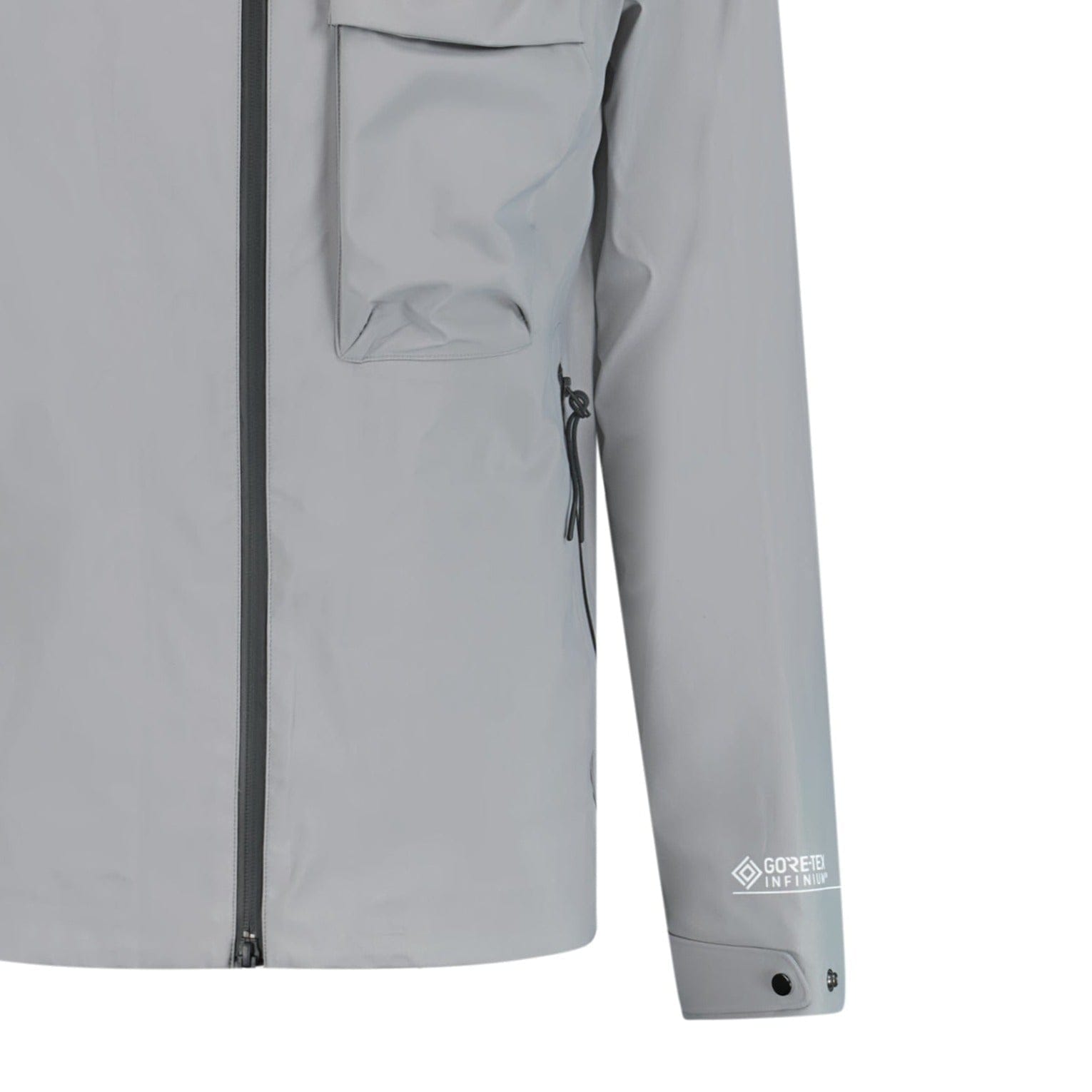 CP Company 'Goretex Infinium' Goggle Hood Jacket Grey — XS — Back View