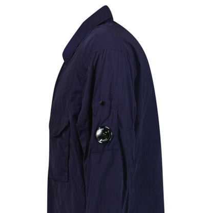 CP Company Lens Chrome Zip-Up Jacket Midnight Blue — M — Side View
