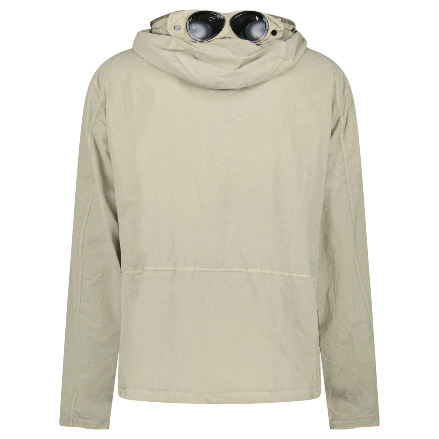 CP Company Vintage Khaki Flatt Nylon Goggle Jacket — S — Top View