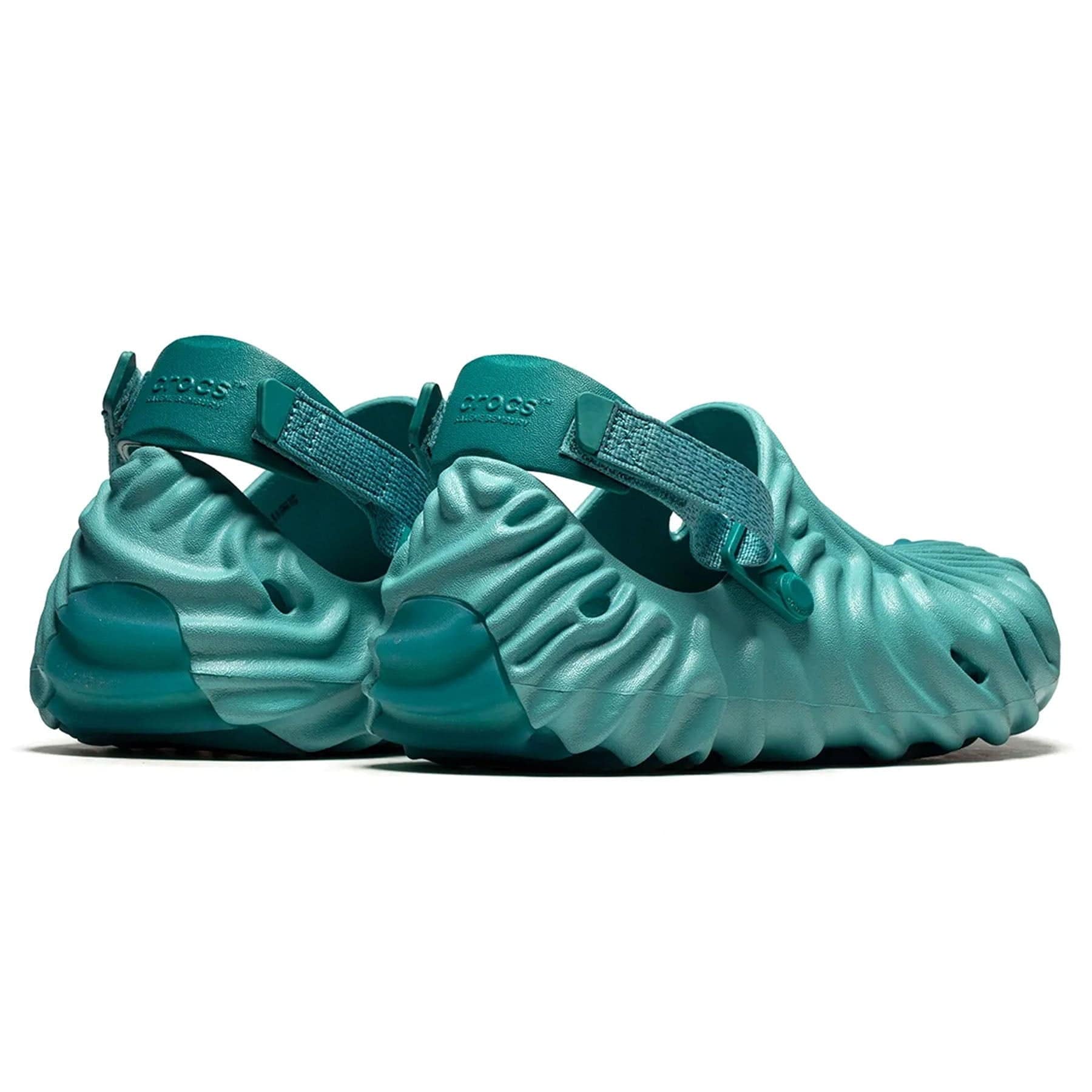 Salehe Bembury x Pollex Clog 'Blue' — UK 1 — Back View