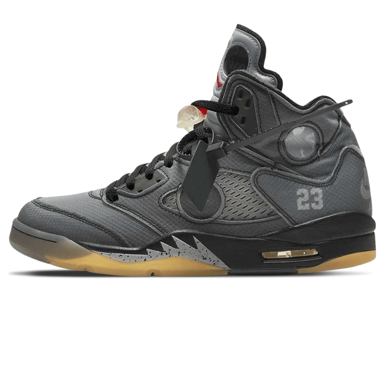 OFF-WHITE x Air Jordan 5 Retro SP 'Muslin' — UK 3 | EU 35.5 | US 3.5 — Front View