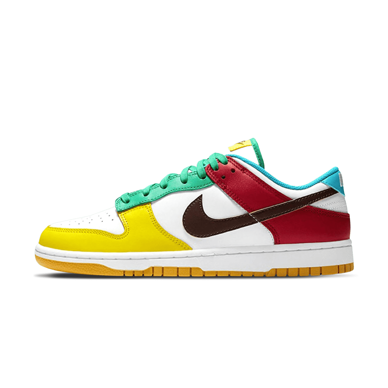 Nike Dunk Low SE GS 'Free.99 - White' — UK 13.5 | EU 32 | US 1Y — Front View
