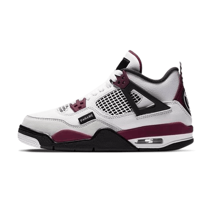 Paris Saint-Germain x Air Jordan 4 Retro GS 'Bordeaux' — UK 13.5 | EU 32 | US 1Y — Front View