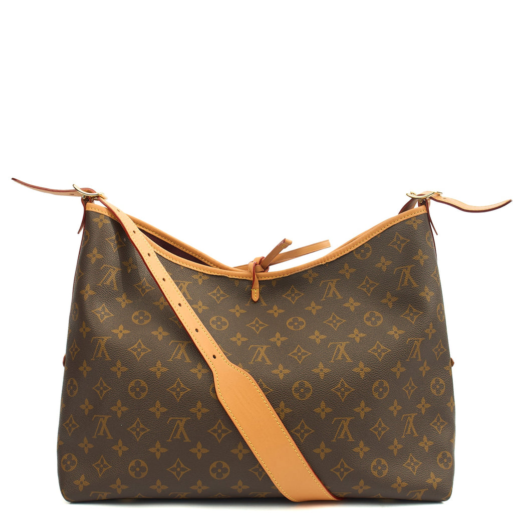 Louis Vuitton CarryAll Vibe MM Bag in Monogram, Canvas — Top View