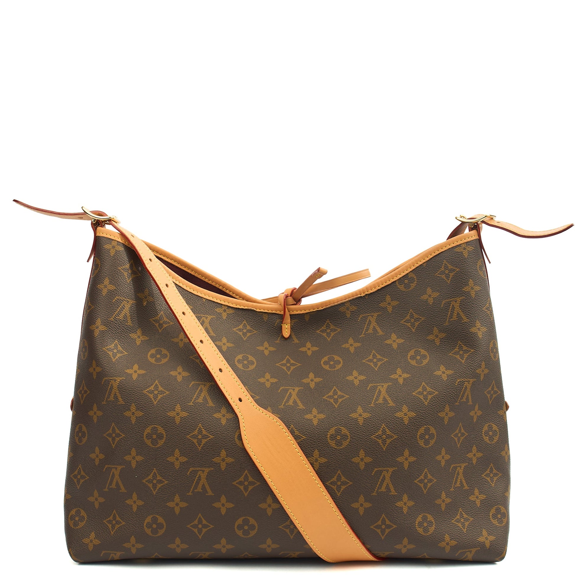 Louis Vuitton CarryAll Vibe MM Bag in Monogram, Canvas — Top View