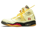 Off-White x Air Jordan 5 SP 'Sail' — UK 3 | EU 35.5 | US 3.5 — Front View