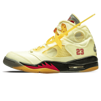 Off-White x Air Jordan 5 SP 'Sail' — UK 3 | EU 35.5 | US 3.5 — Front View
