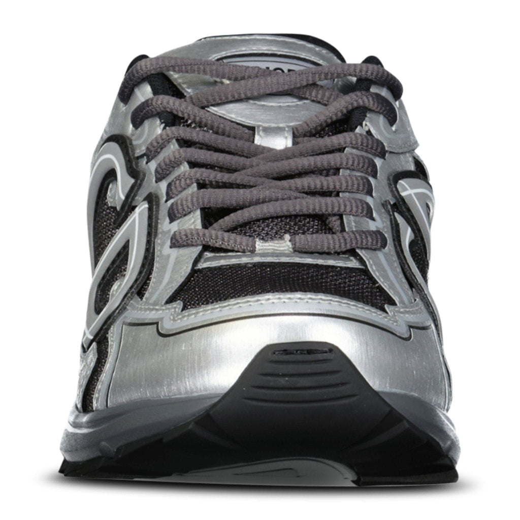 Dior B30 Countdown Sneakers in Deep Grey/Silvertone Metallic — UK6 — Side View