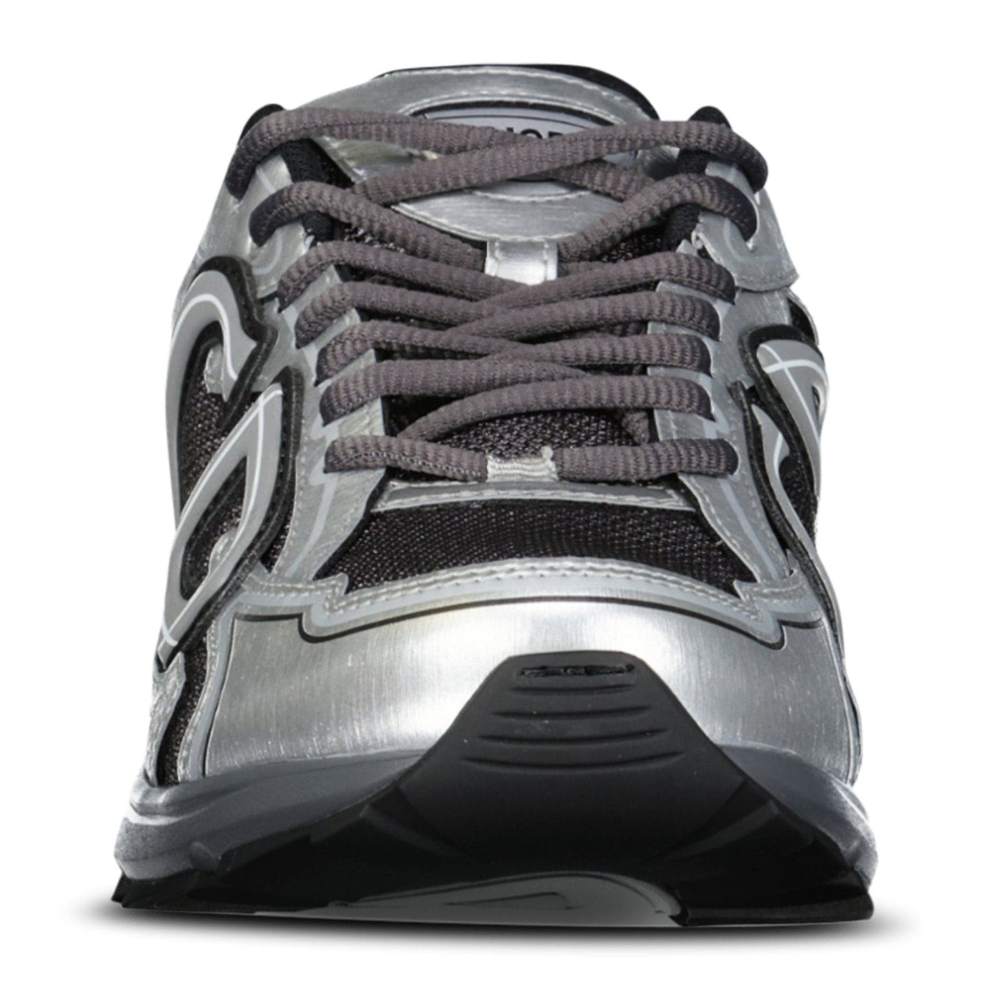 Dior B30 Countdown Sneakers in Deep Grey/Silvertone Metallic — UK6 — Side View