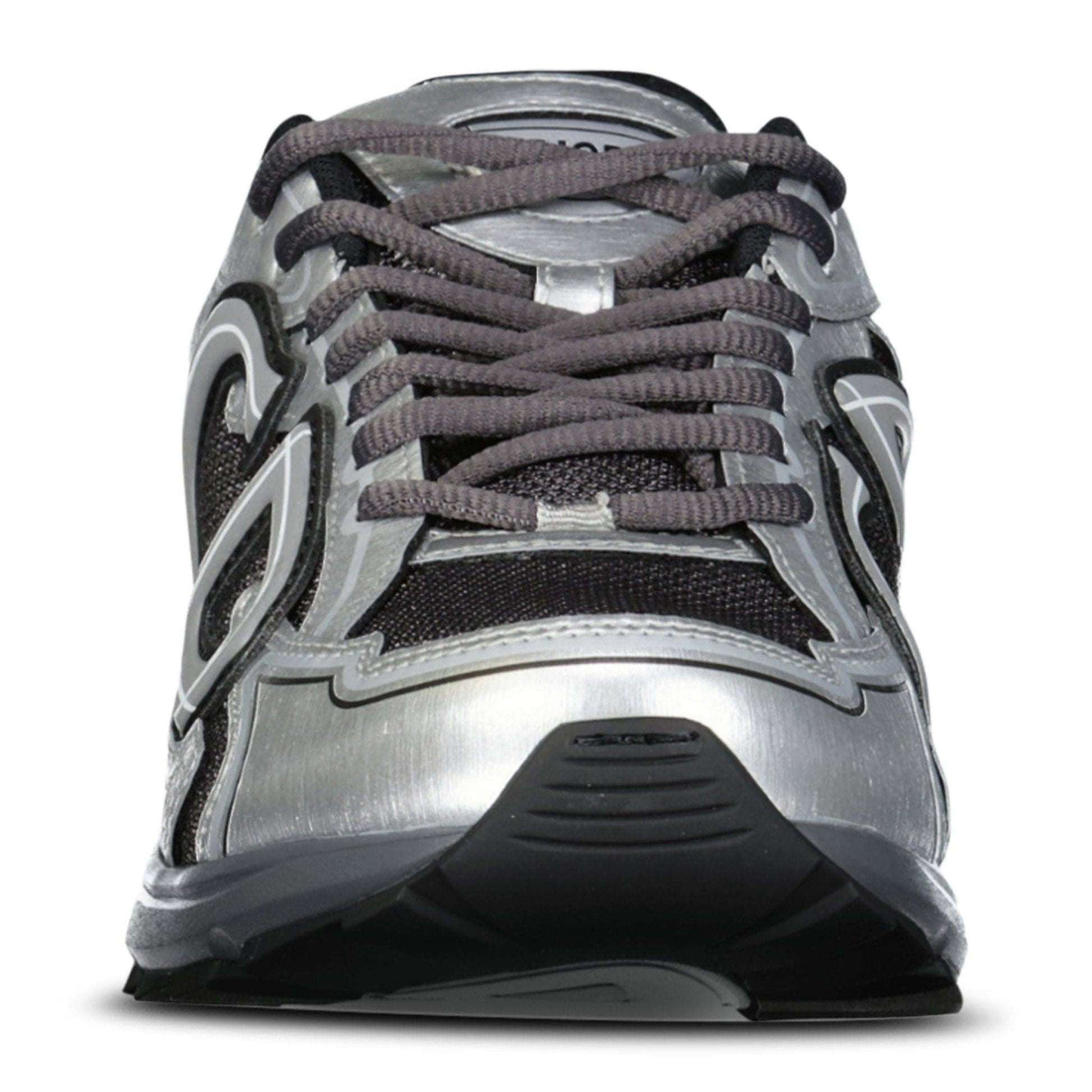 Dior B30 Countdown Sneakers in Deep Grey/Silvertone Metallic — UK6 — Side View