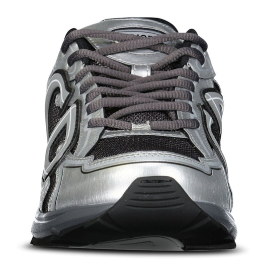 Dior B30 Countdown Sneakers in Deep Grey/Silvertone Metallic — UK6 — Side View
