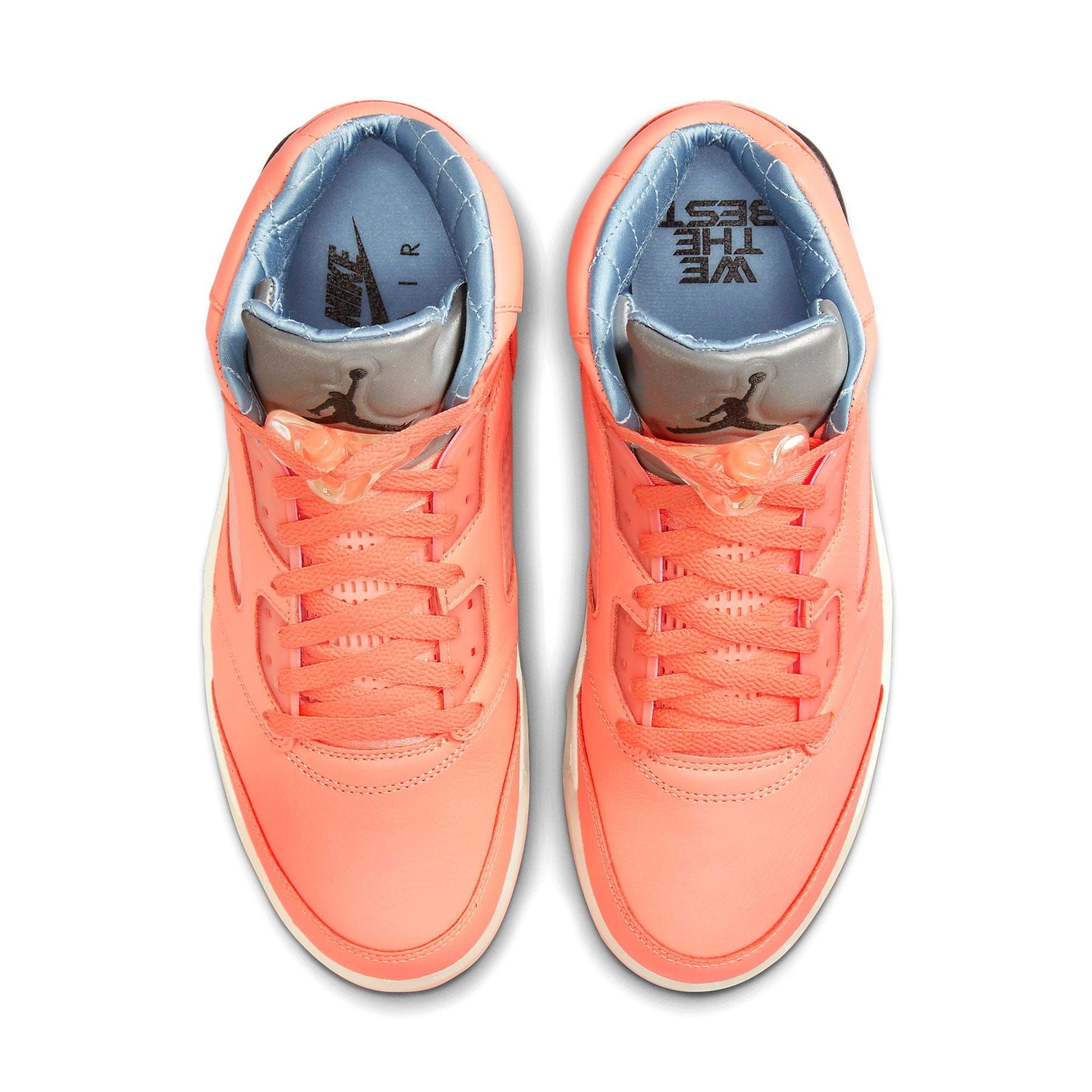 DJ Khaled x Air Jordan 5 Retro 'We The Best - Crimson Bliss' — UK 3 | EU 35.5 | US 3.5 — Top View