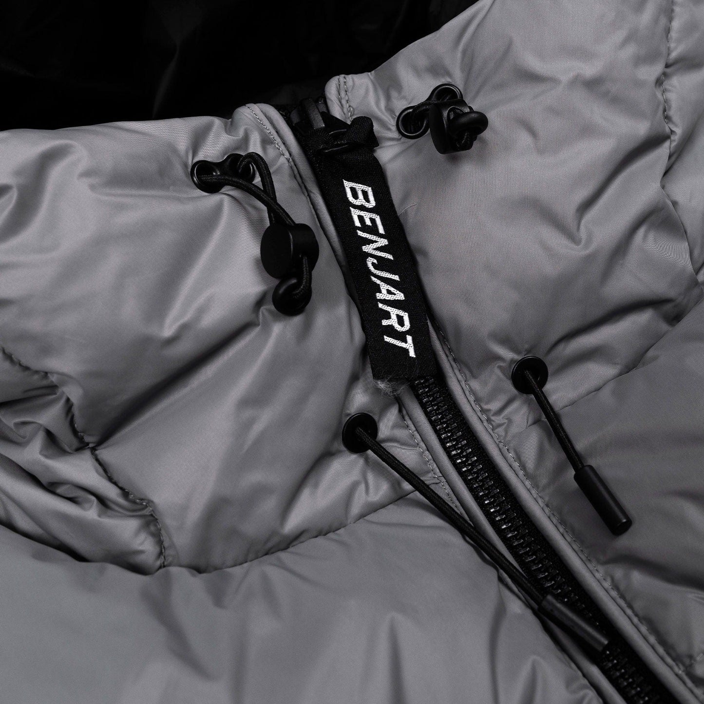 Benjart Dual Puffer 'Grey-Black' — XXS — Side View