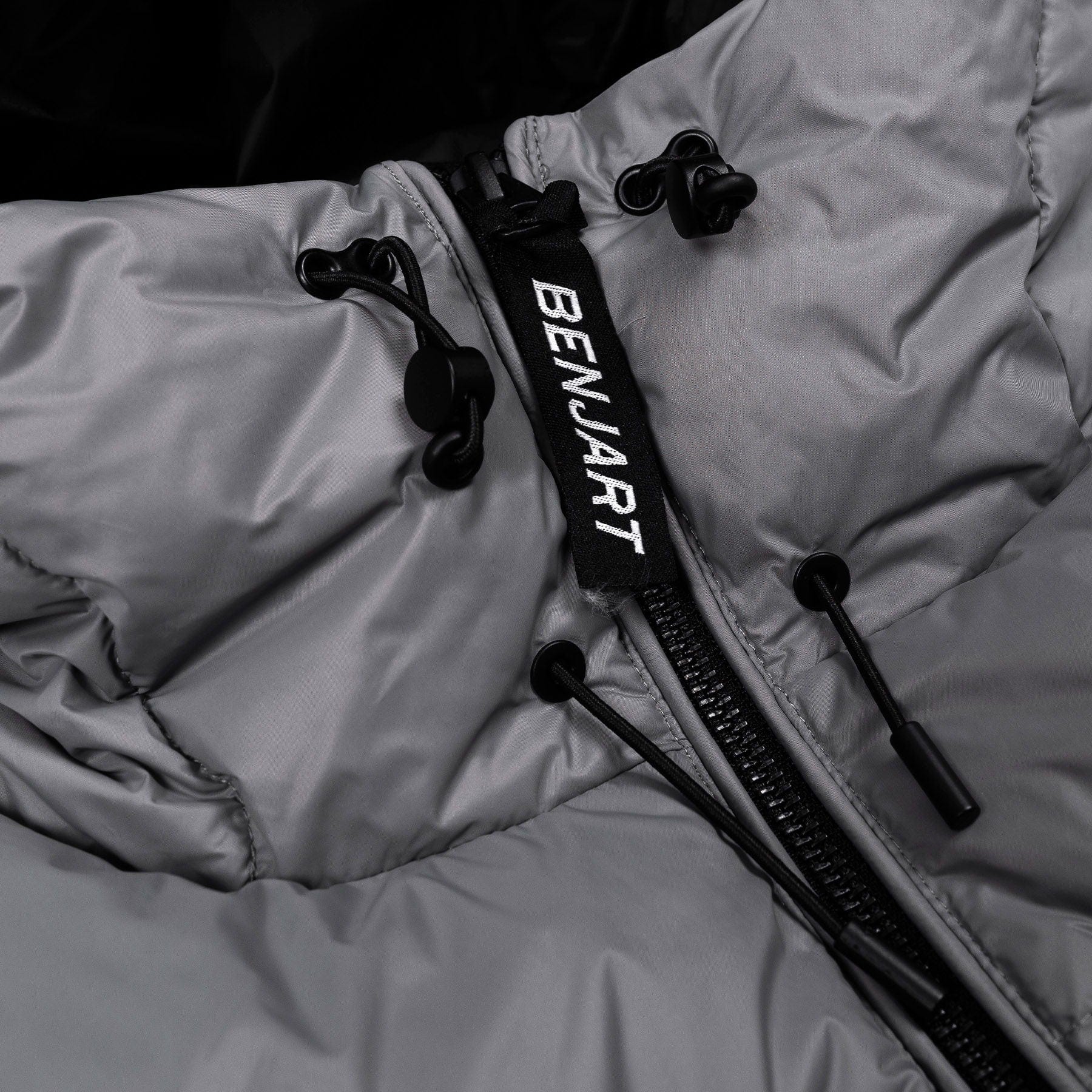 Benjart Dual Puffer 'Grey-Black' — XXS — Side View