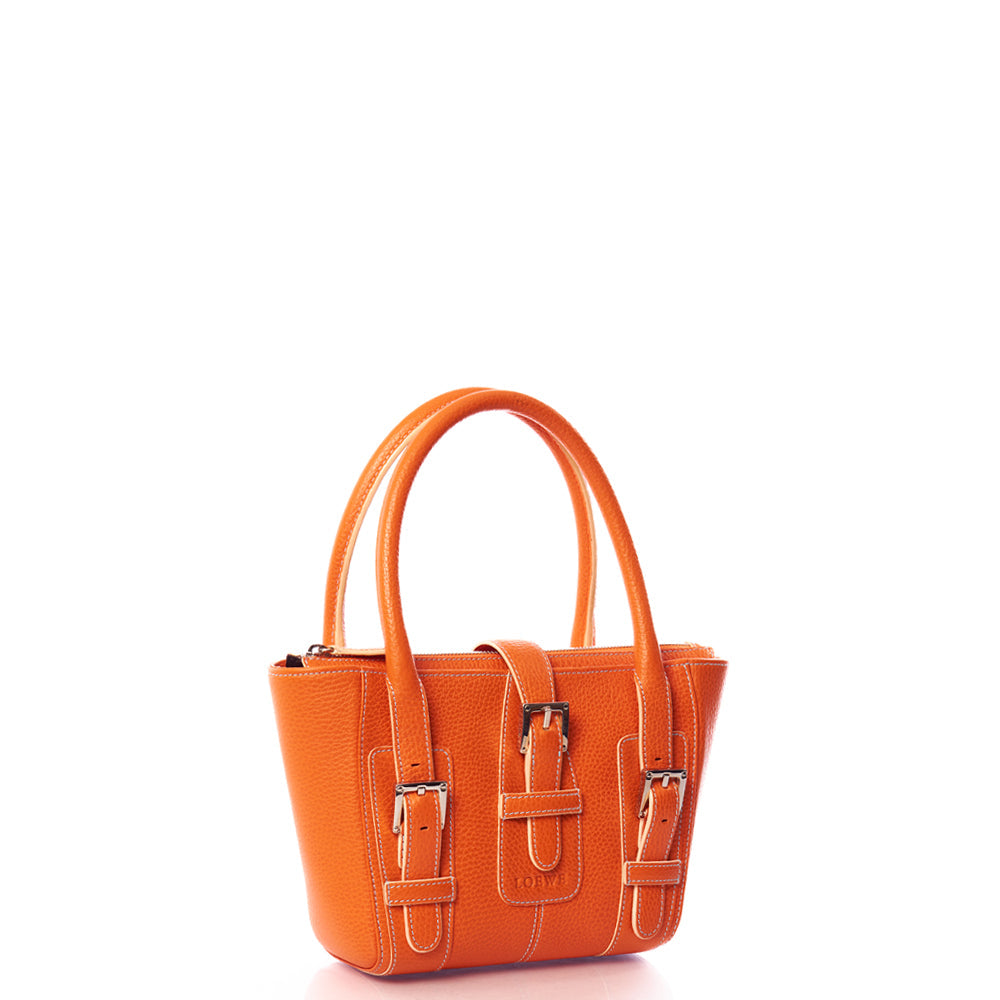 Loewe Vintage Shoulder Bag in Orange, Leather — Alternate View 18