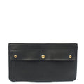 Burberry Cross Body Belt Bag  in Black, Leather — Front View