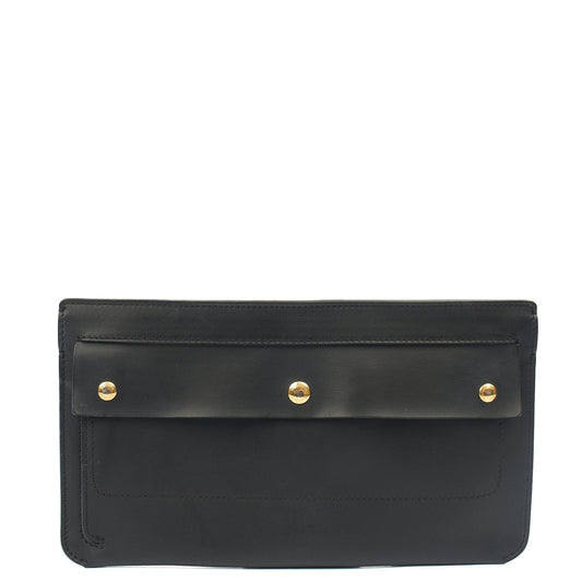 Burberry Cross Body Belt Bag  in Black, Leather — Front View
