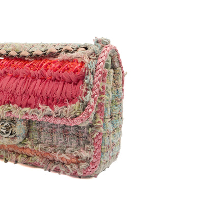 Chanel Shoulder Bag Classic Single Flap - Medium in Multi, Fabric — Lifestyle View