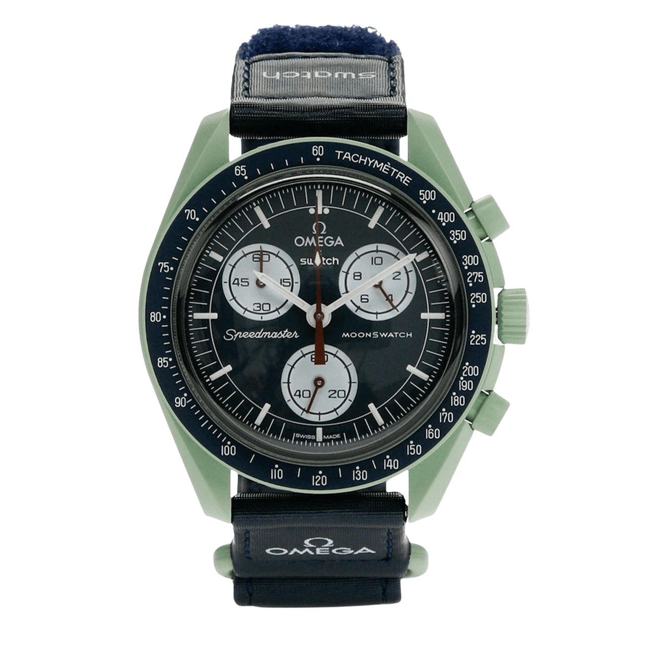 Swatch x Omega Bioceramic Moonswatch Mission to Earth — One Size — Front View