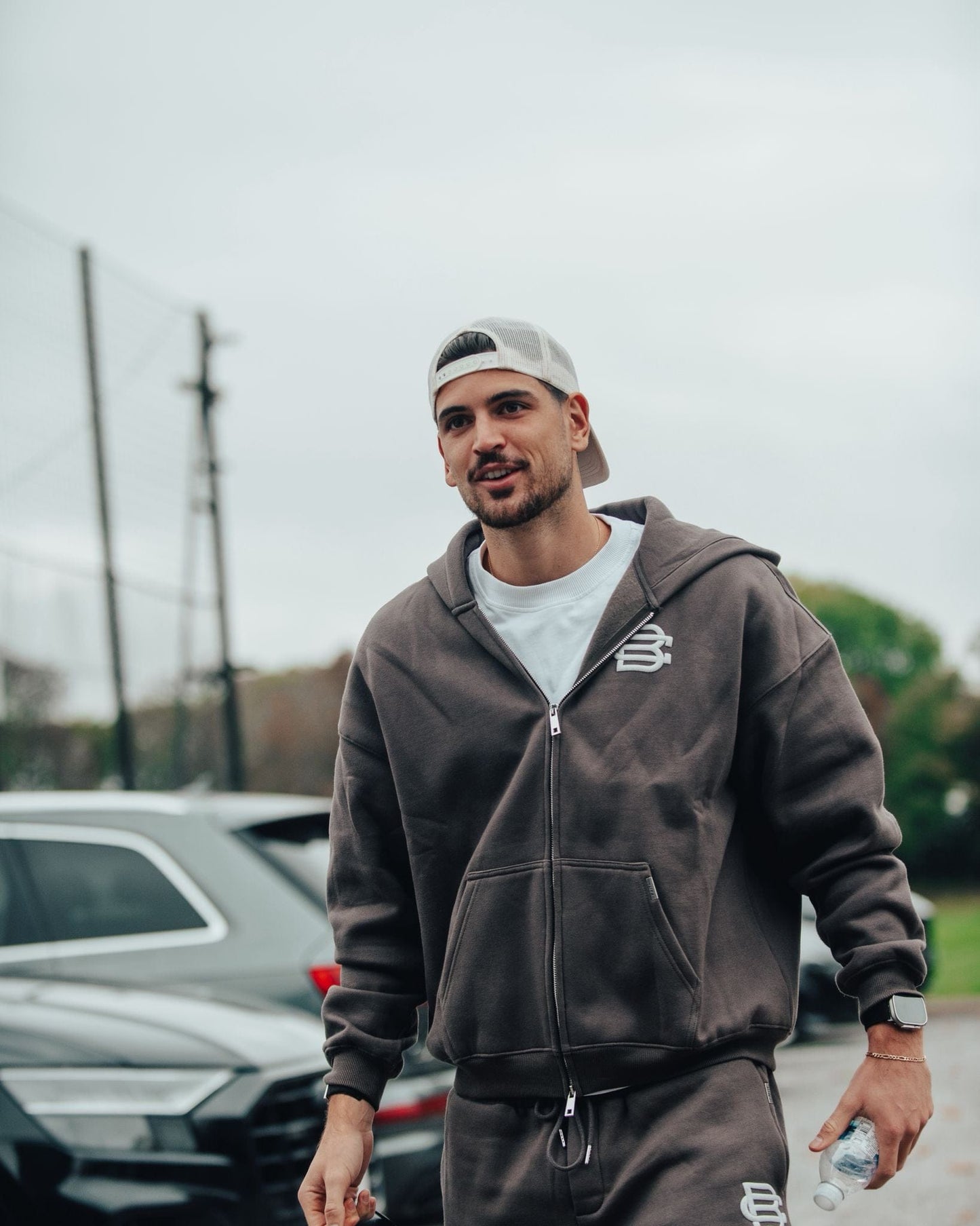 Bénir Club Match Day Zip Hoodie - Storm — XS — Back View