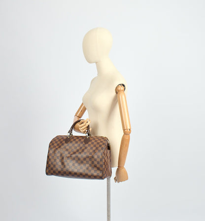 Louis Vuitton Top Handle Speedy 30 in Monogram, Canvas — Side View