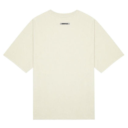 FEAR OF GOD ESSENTIALS 3D Silicon Applique Boxy T-Shirt Buttercream — XXS — Side View