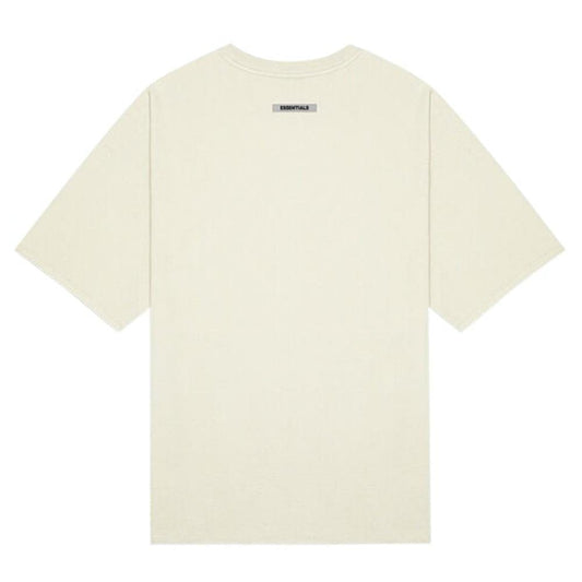 FEAR OF GOD ESSENTIALS 3D Silicon Applique Boxy T-Shirt Buttercream — XXS — Side View