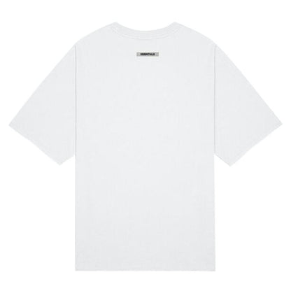 FEAR OF GOD ESSENTIALS 3D Silicon Applique Boxy T-Shirt White — XXS — Side View
