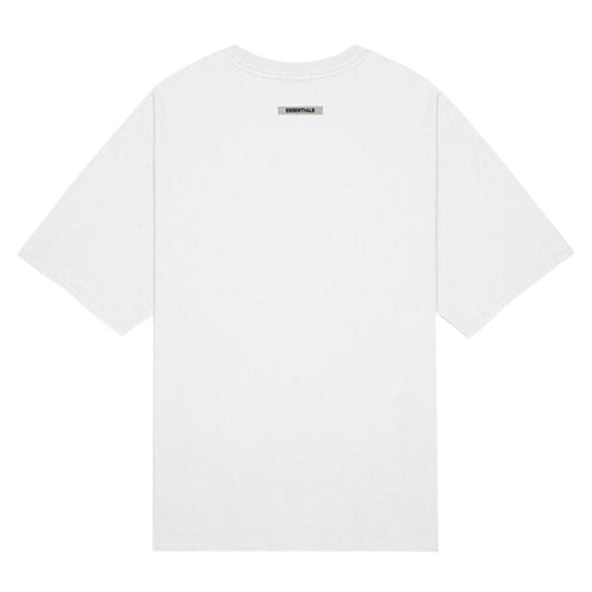 FEAR OF GOD ESSENTIALS 3D Silicon Applique Boxy T-Shirt White — XXS — Side View