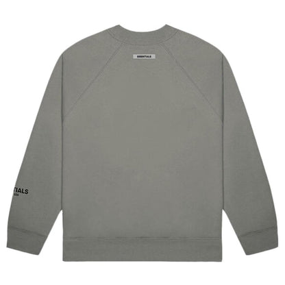 FEAR OF GOD ESSENTIALS 3D Silicon Applique Crewneck Gray Flannel/Charcoal — XXS — Side View