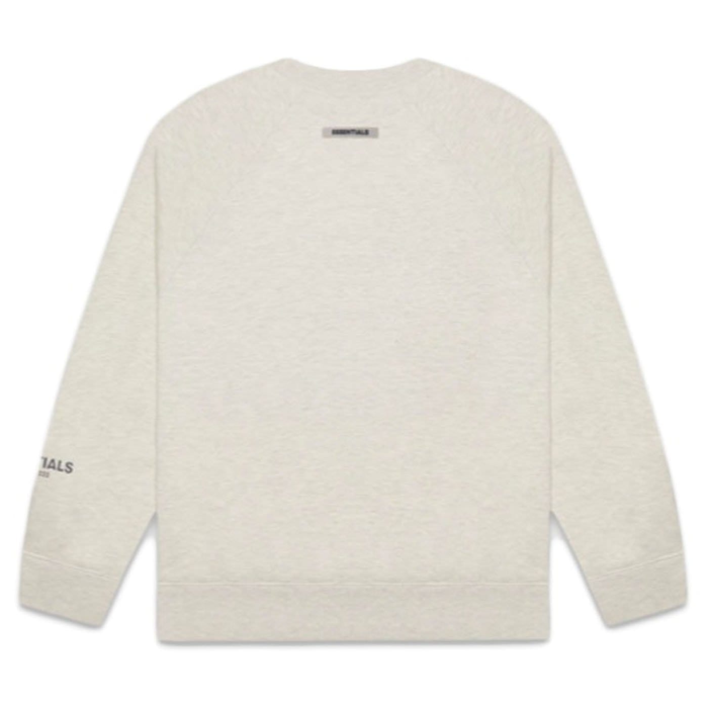 FEAR OF GOD ESSENTIALS 3D Silicon Applique Crewneck Oatmeal Heather — XXS — Side View