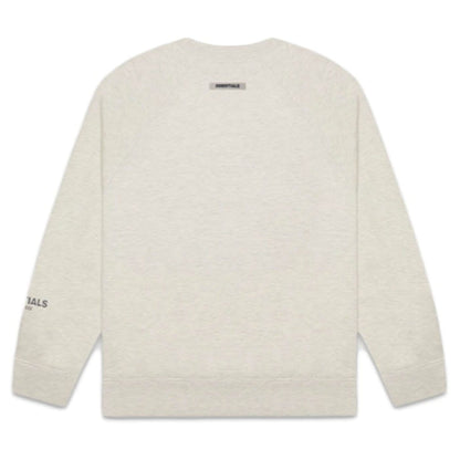 FEAR OF GOD ESSENTIALS 3D Silicon Applique Crewneck Oatmeal Heather — XXS — Side View